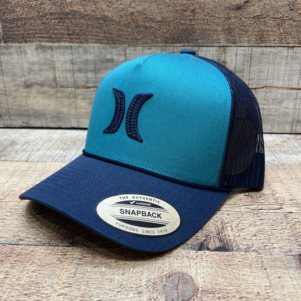 Hurley Snapback 2025 Men’s Trucker Rope Golf Hat Blue Adjustable NWT!